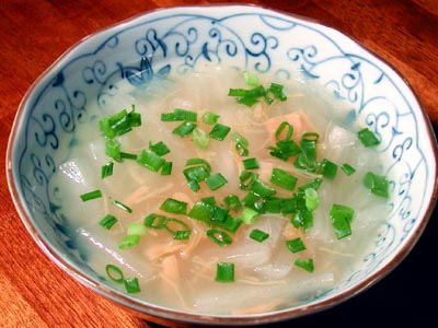 大根の中華風スープ貝柱風味